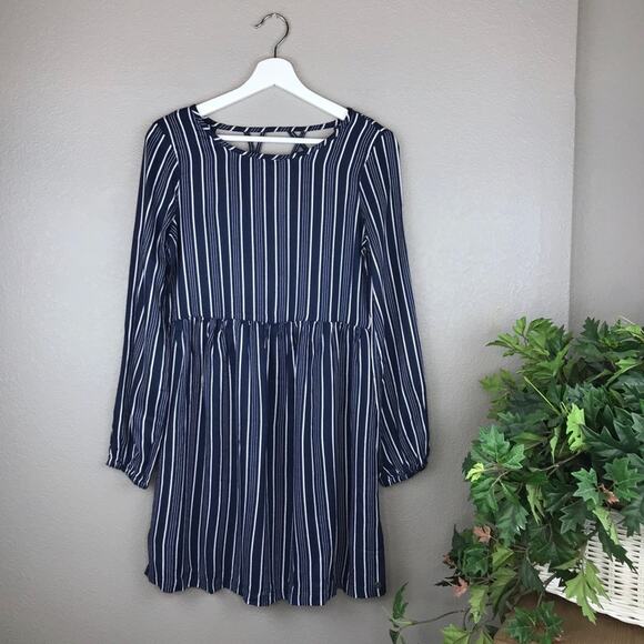 NWT Roxy Striped Highland Escape Long Sleeve Dress Size 4 - Picture 2 of 8